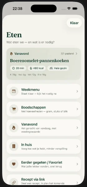 App-screenshot: Assistent-chat
